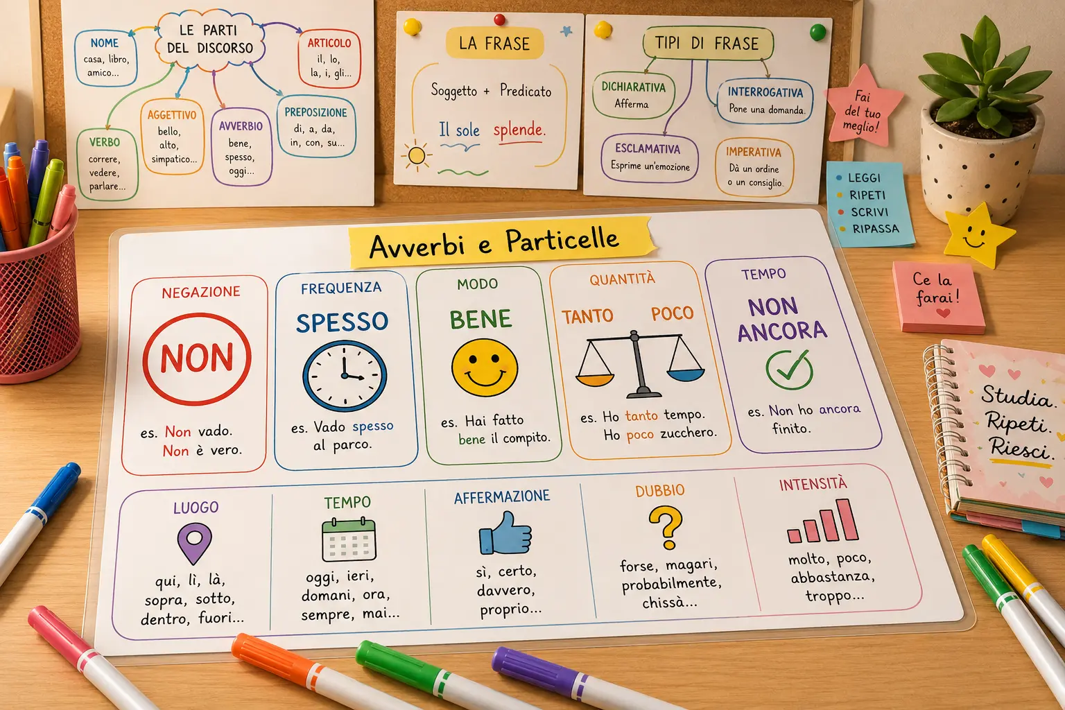 Come analizzare avverbi e particelle in analisi grammaticale